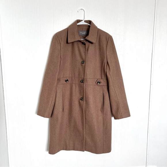 Marvin Richard’s Women’s Taupe Oat Wool Winter Coat - Picture 1 of 6